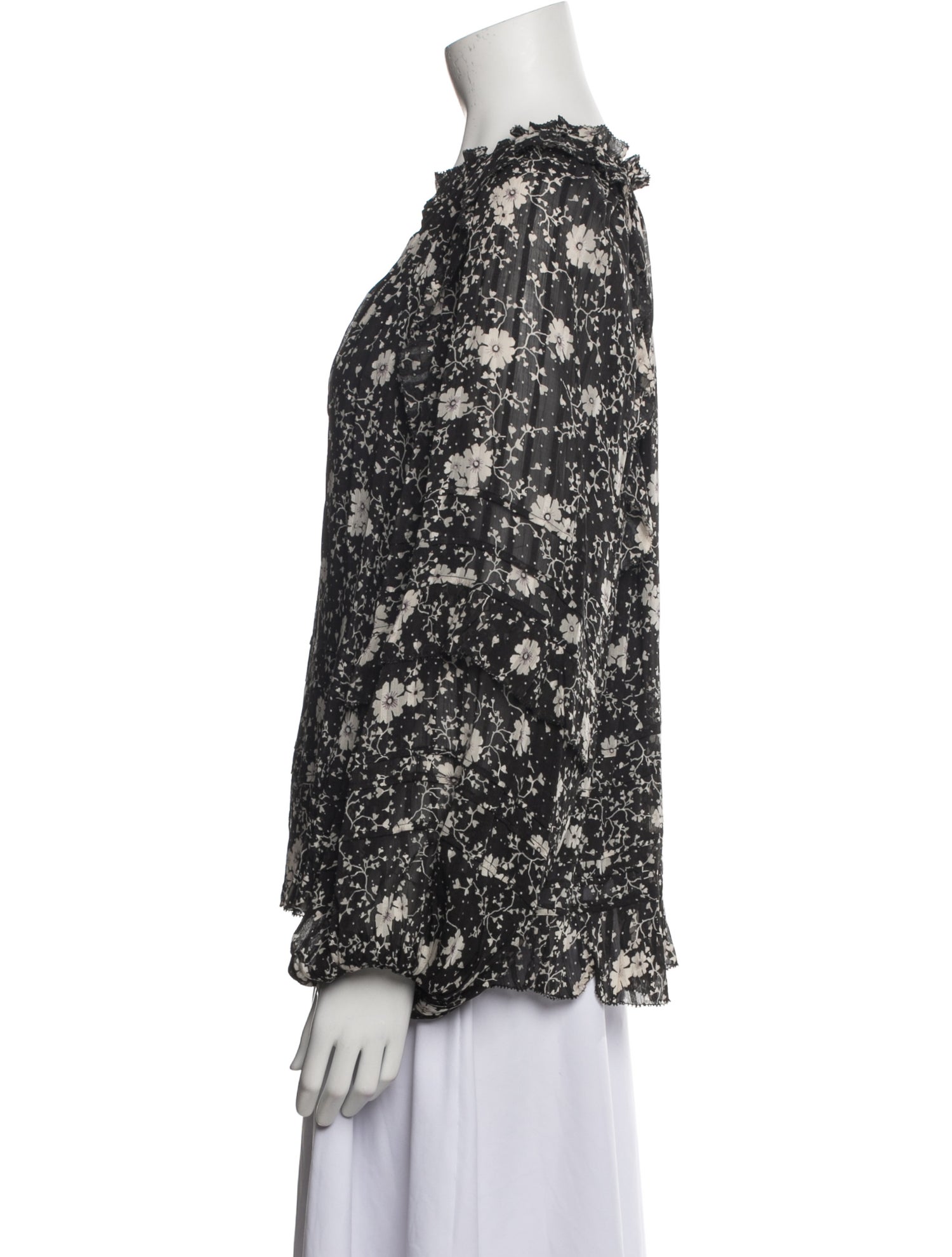 Étoile Isabel Marant Floral Print V-Neck Blouse w/ Tags