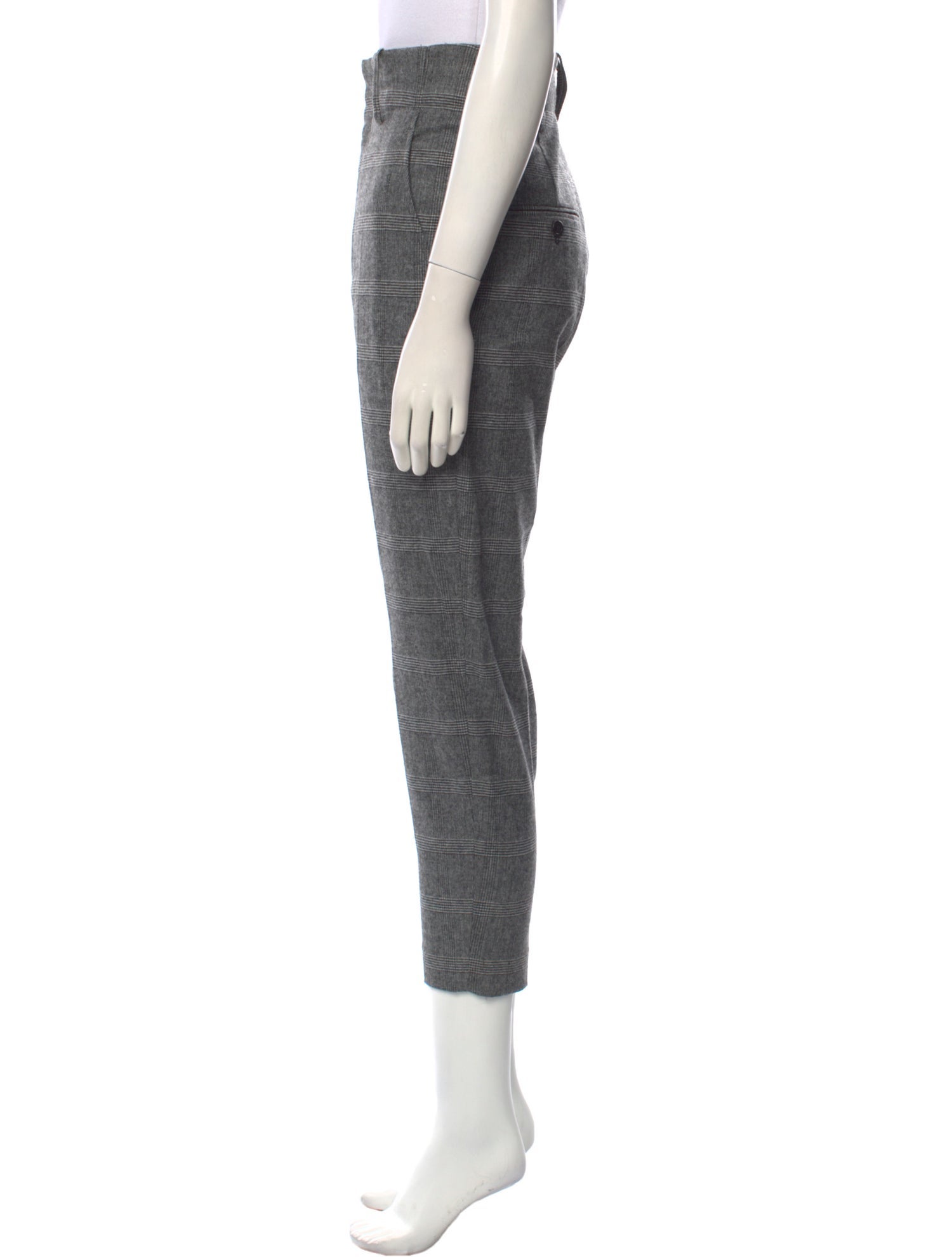 Étoile Isabel Marant Plaid Print Skinny Leg Pants