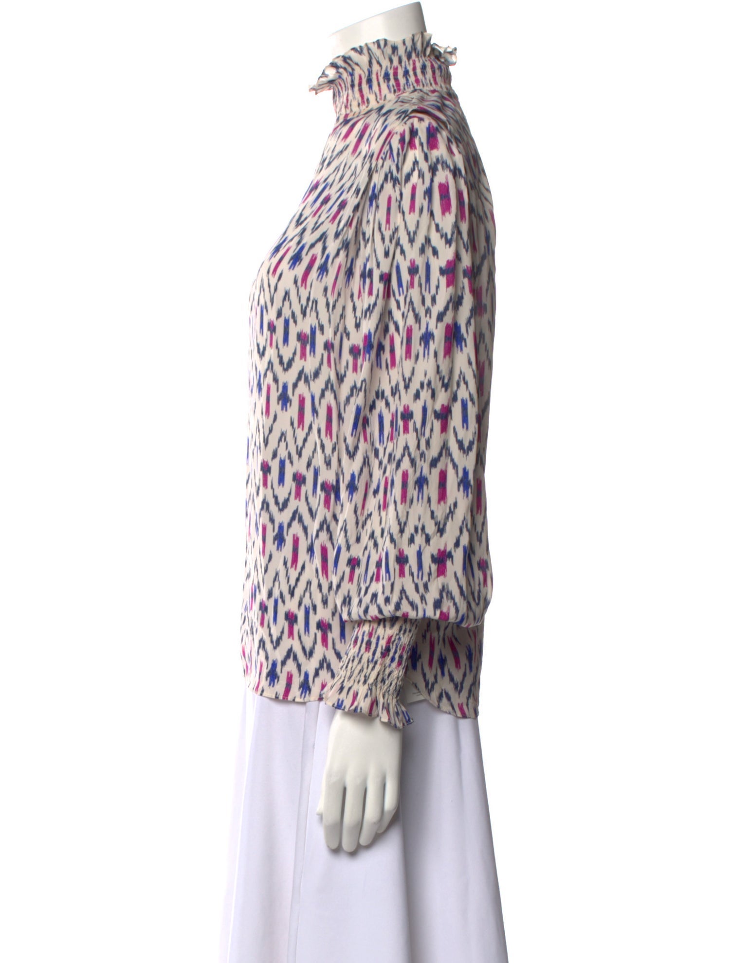 Étoile Isabel Marant Printed Mock Neck Blouse