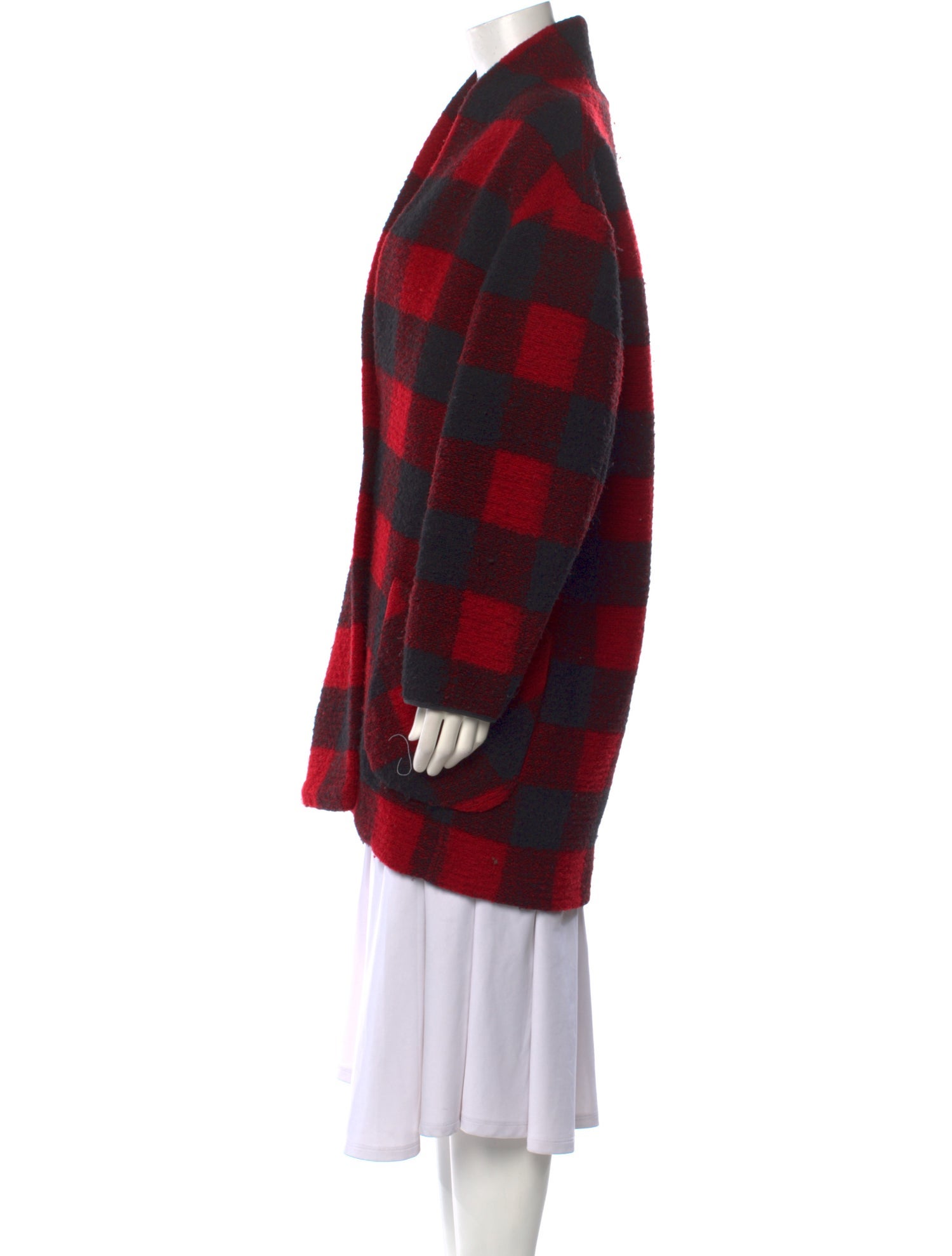 Étoile Isabel Marant Plaid Print V-Neck Sweater