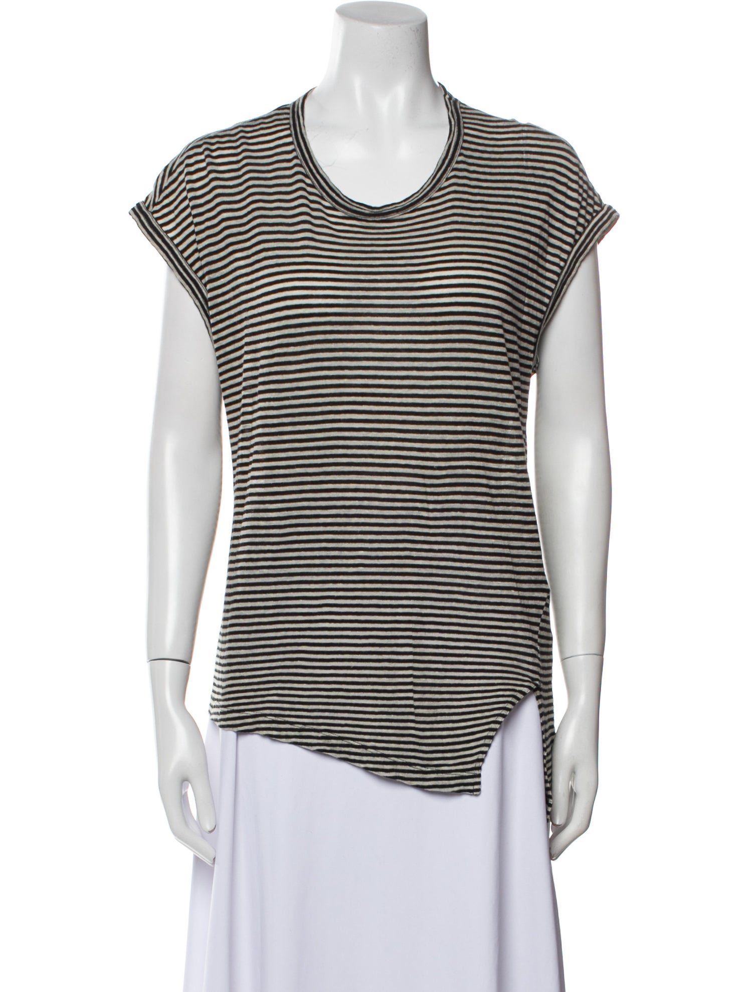 Étoile Isabel Marant Striped Scoop Neck T-Shirt