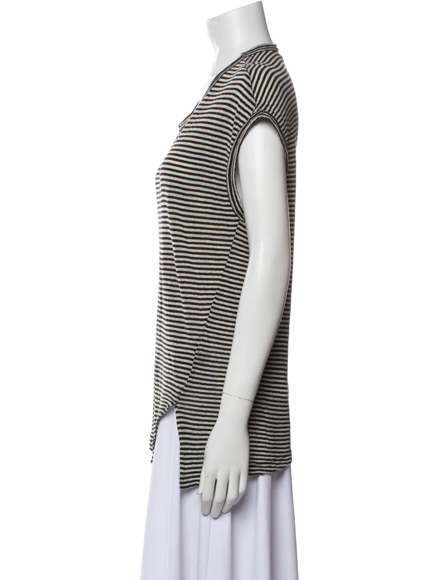 Étoile Isabel Marant Striped Scoop Neck T-Shirt