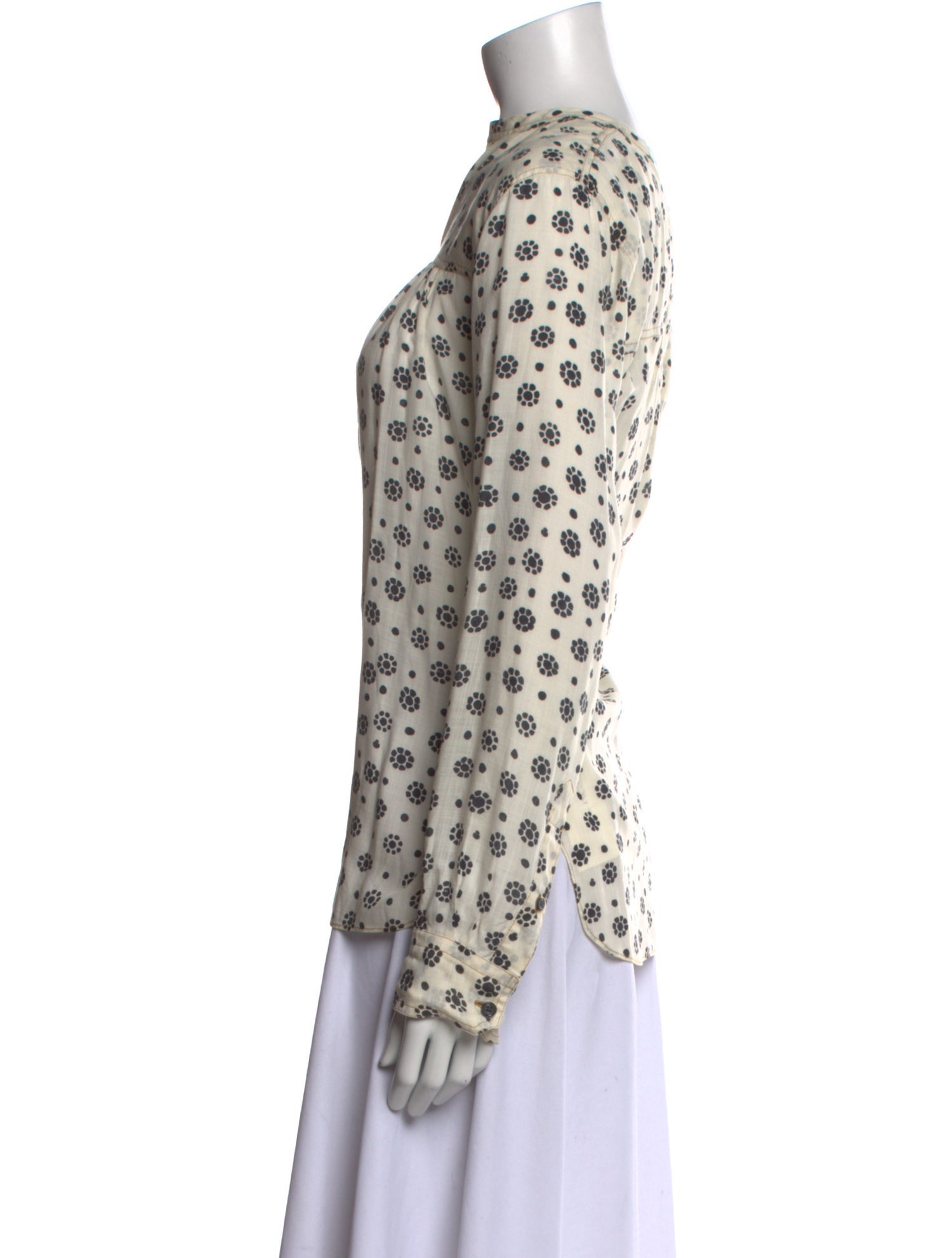 Étoile Isabel Marant Printed V-Neck Blouse