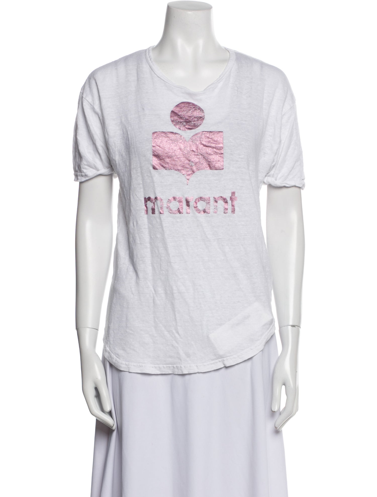 Étoile Isabel Marant Linen Graphic Print T-Shirt