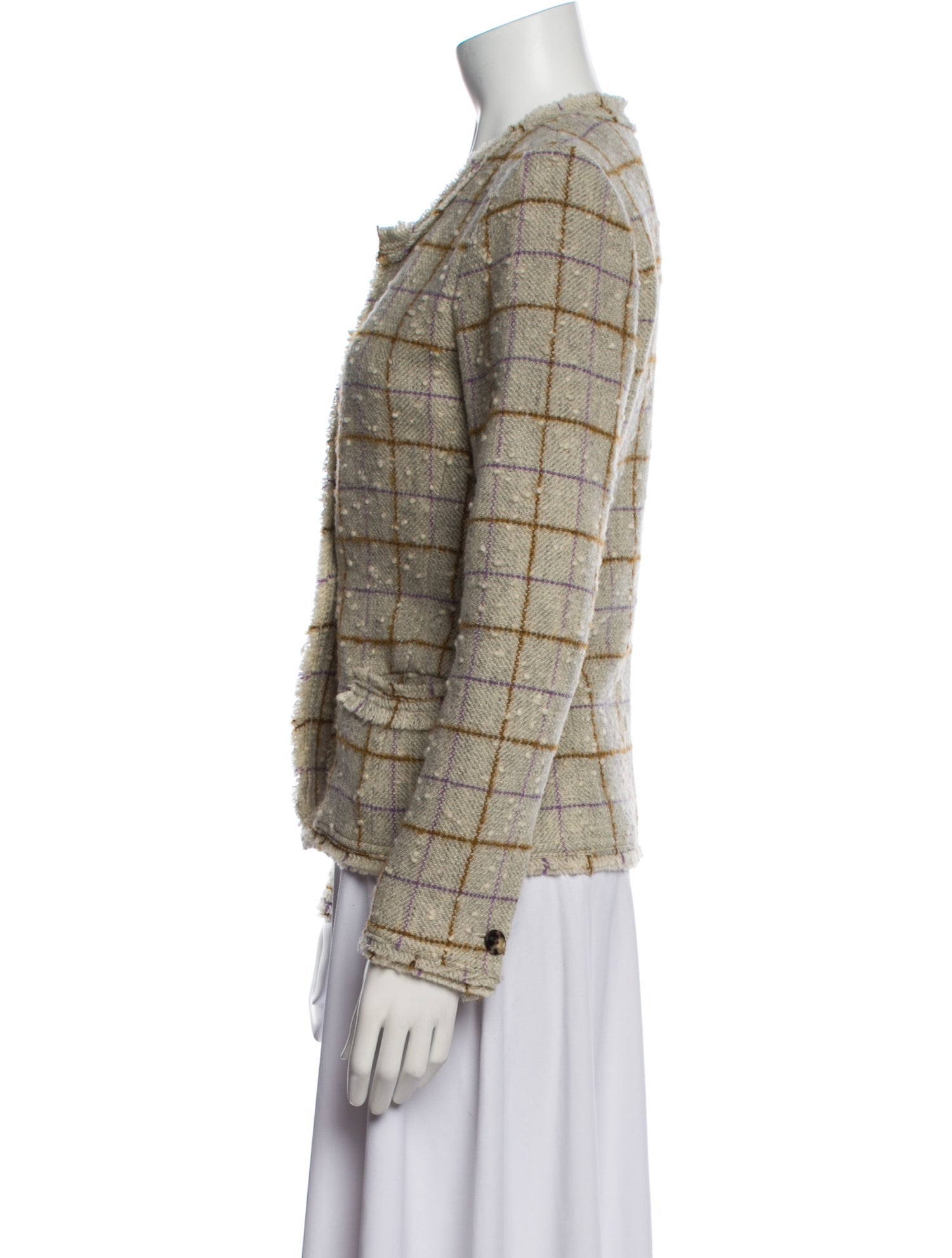 Étoile Isabel Marant Wool Plaid Print Blazer