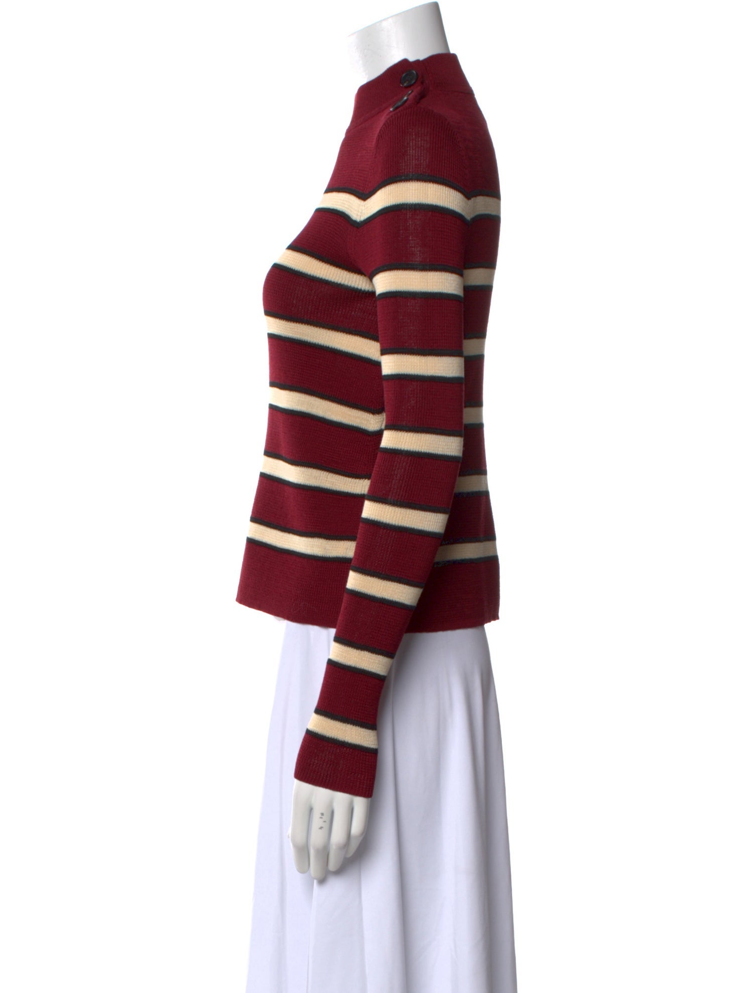 Étoile Isabel Marant Striped Mock Neck Sweatshirt