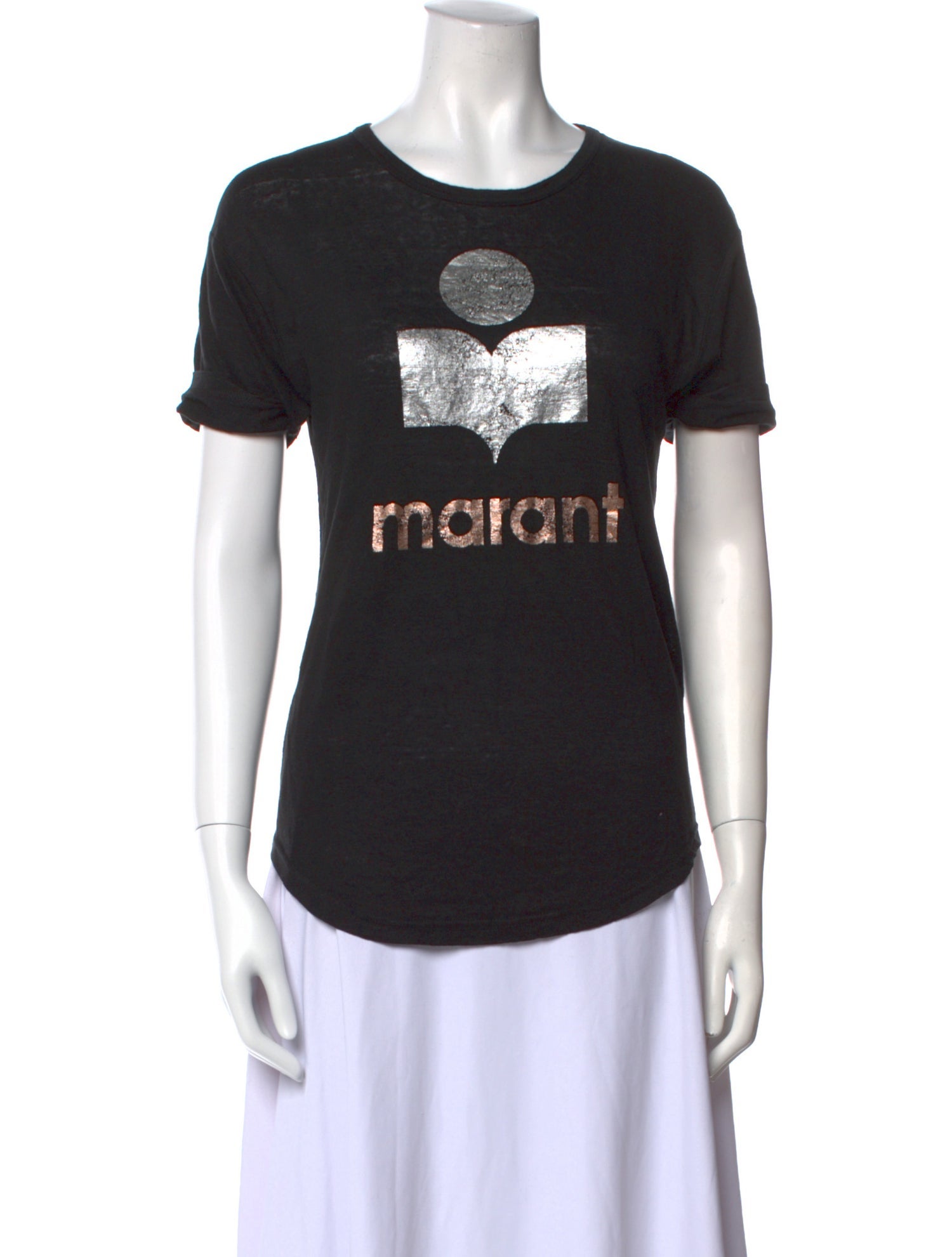 Étoile Isabel Marant Linen Graphic Print T-Shirt
