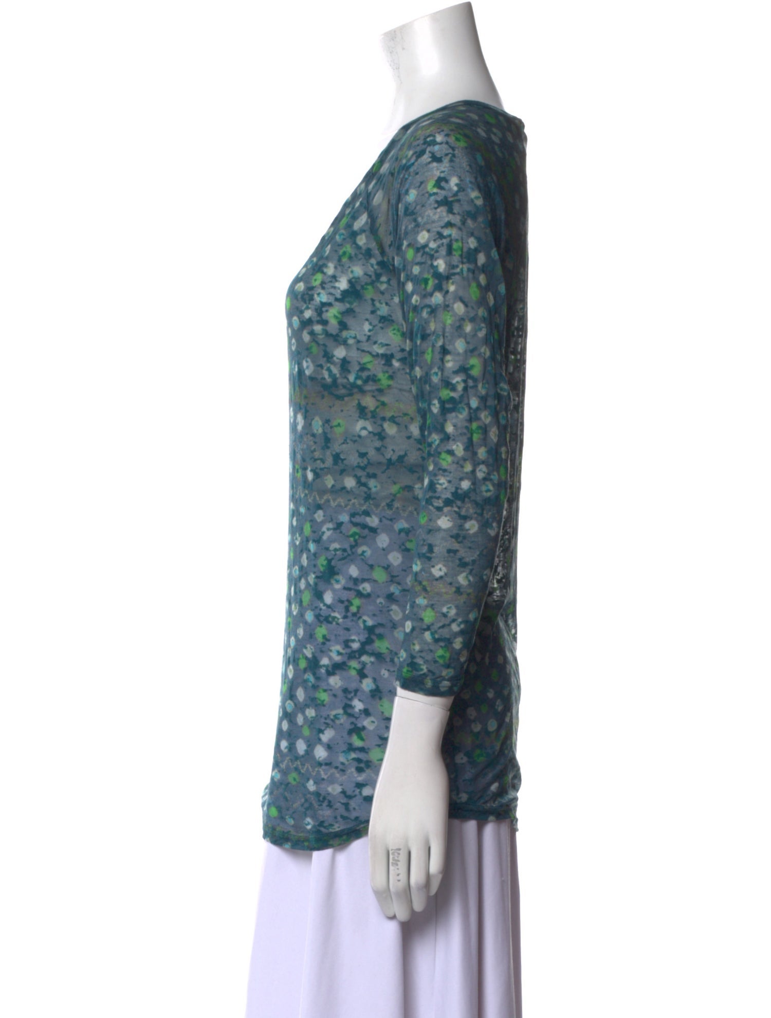 Étoile Isabel Marant Printed Scoop Neck Top