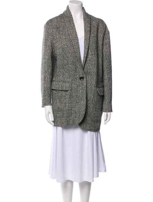 Étoile Isabel Marant Wool Tweed Pattern Peacoat