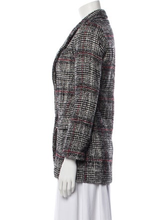 Étoile Isabel Marant Virgin Wool Plaid Print Blazer