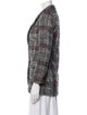 Étoile Isabel Marant Virgin Wool Plaid Print Blazer