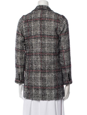 Étoile Isabel Marant Virgin Wool Plaid Print Blazer
