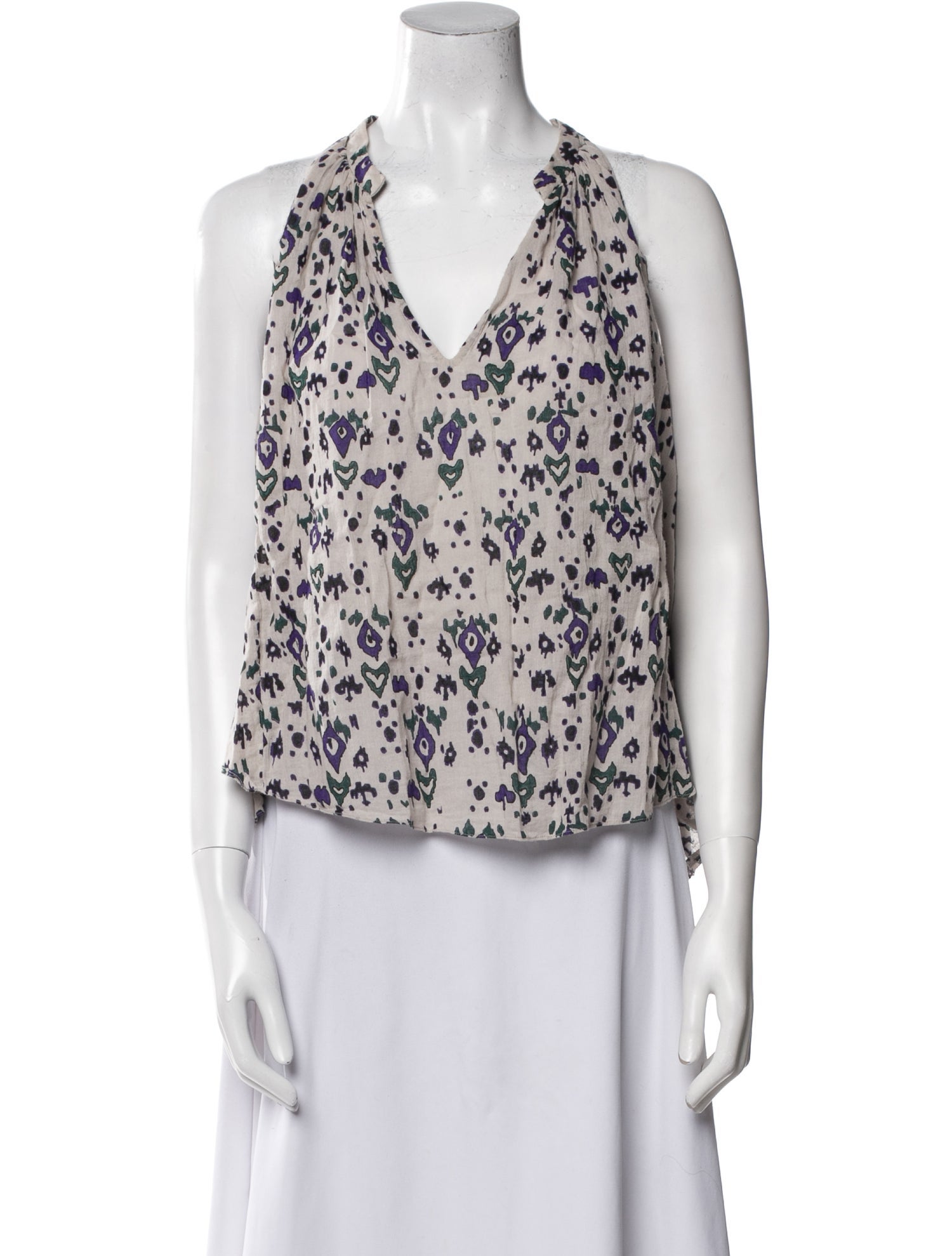 Étoile Isabel Marant Floral Print V-Neck Blouse