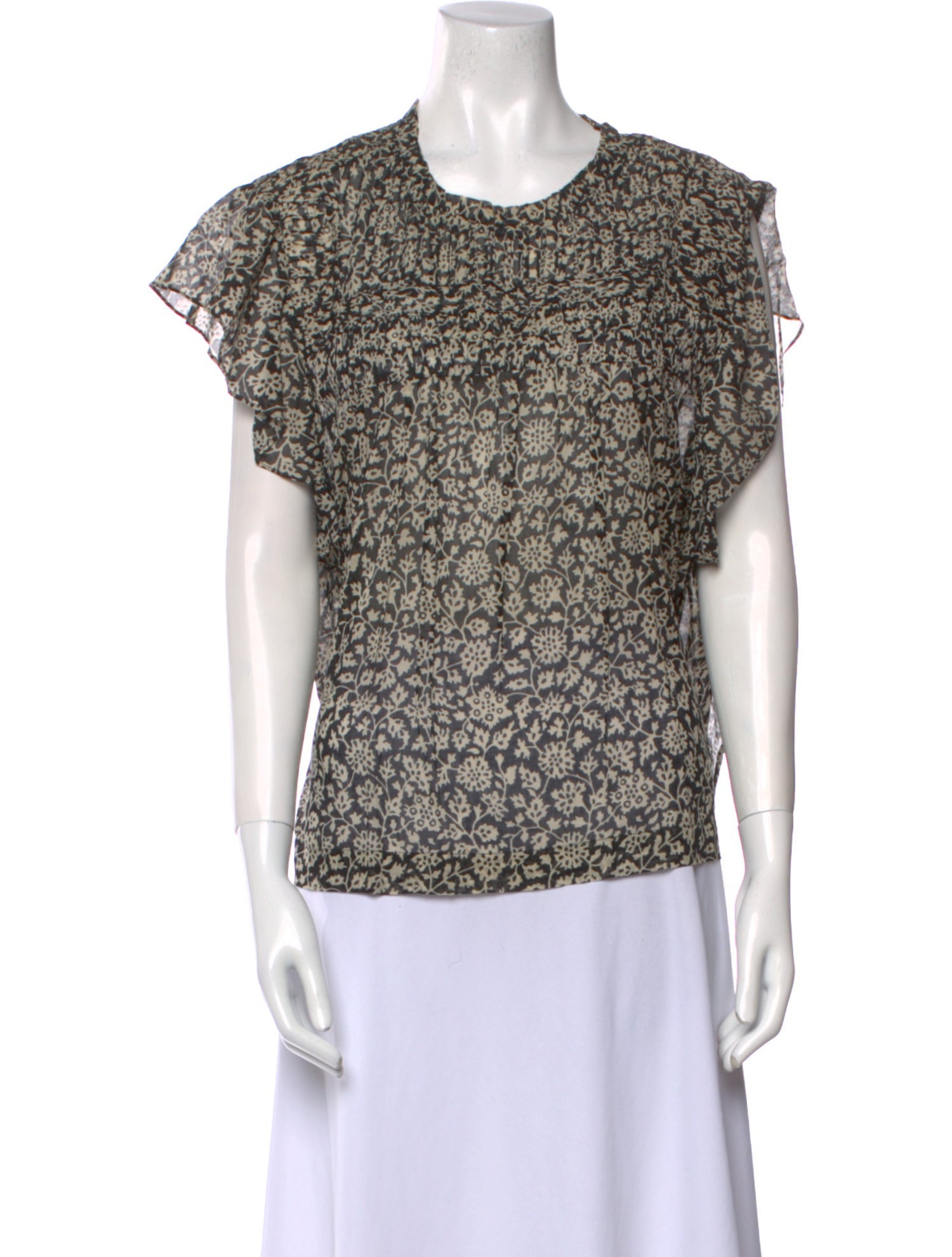 Étoile Isabel Marant Printed Crew Neck Top