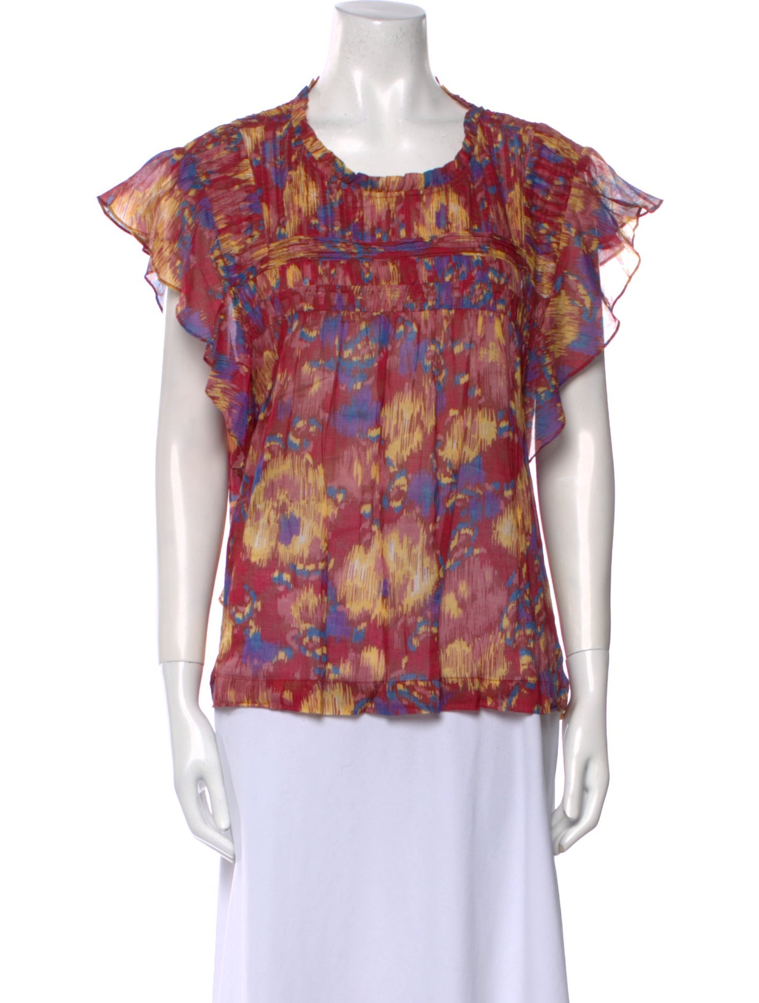 Étoile Isabel Marant Printed Scoop Neck Top