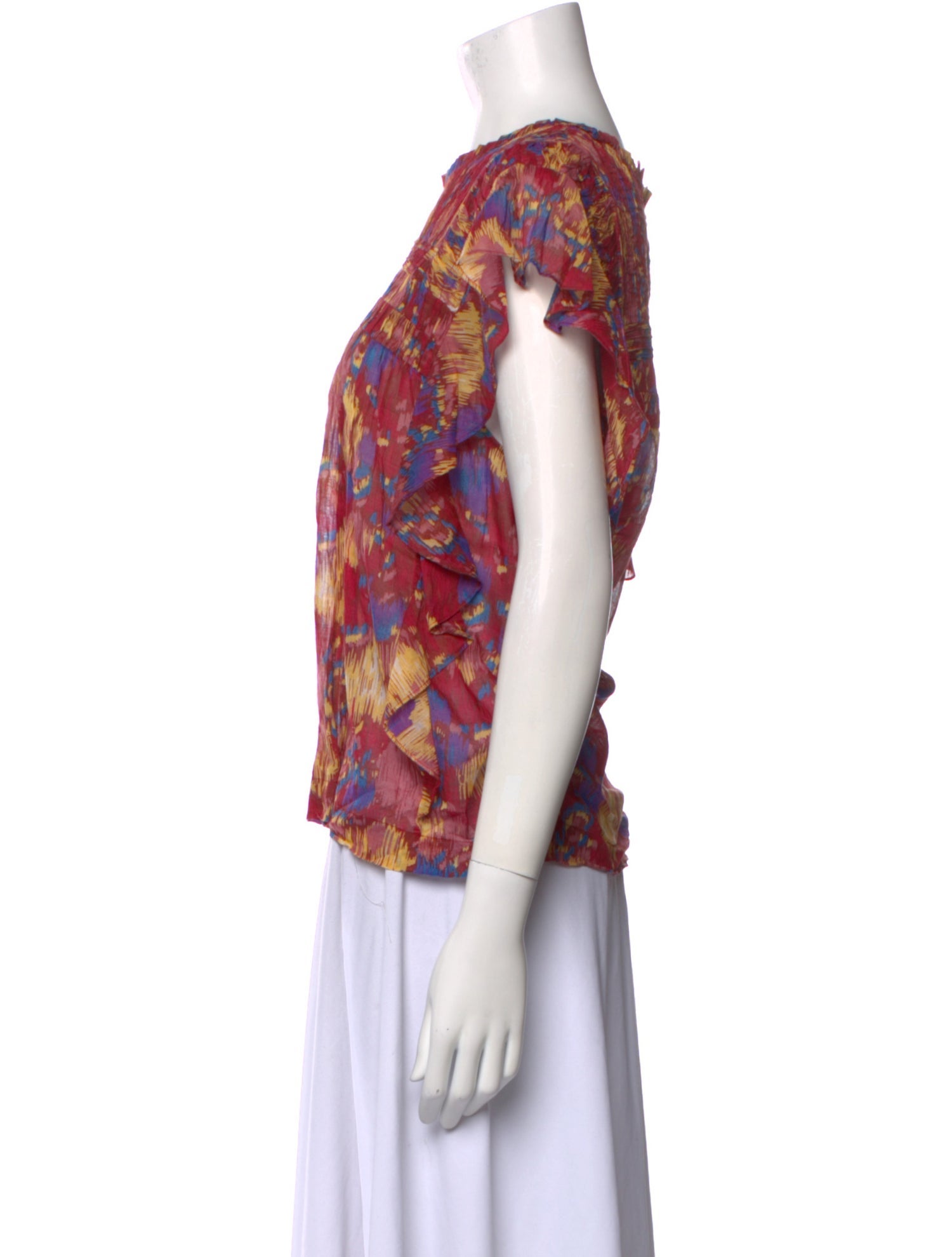 Étoile Isabel Marant Printed Scoop Neck Top