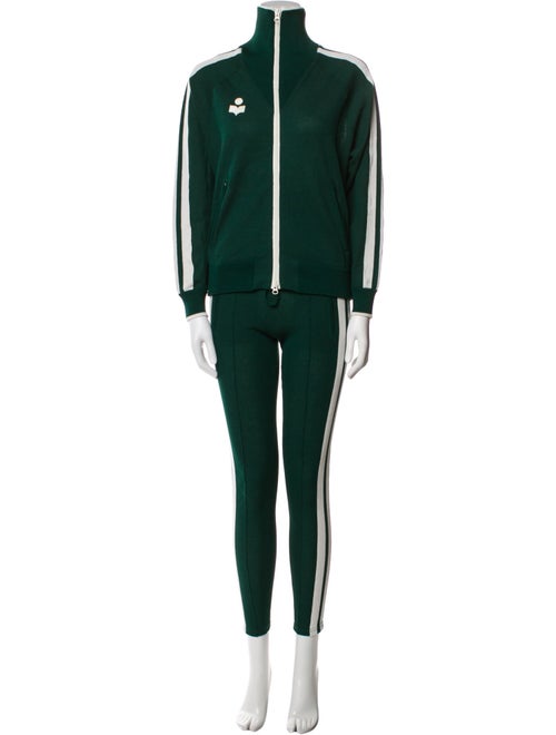 Étoile Isabel Marant Striped Embroidered Accent Pant Set