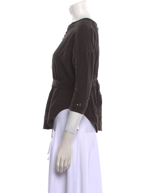 Étoile Isabel Marant Crew Neck Three-Quarter Sleeve Top