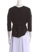 Étoile Isabel Marant Crew Neck Three-Quarter Sleeve Top