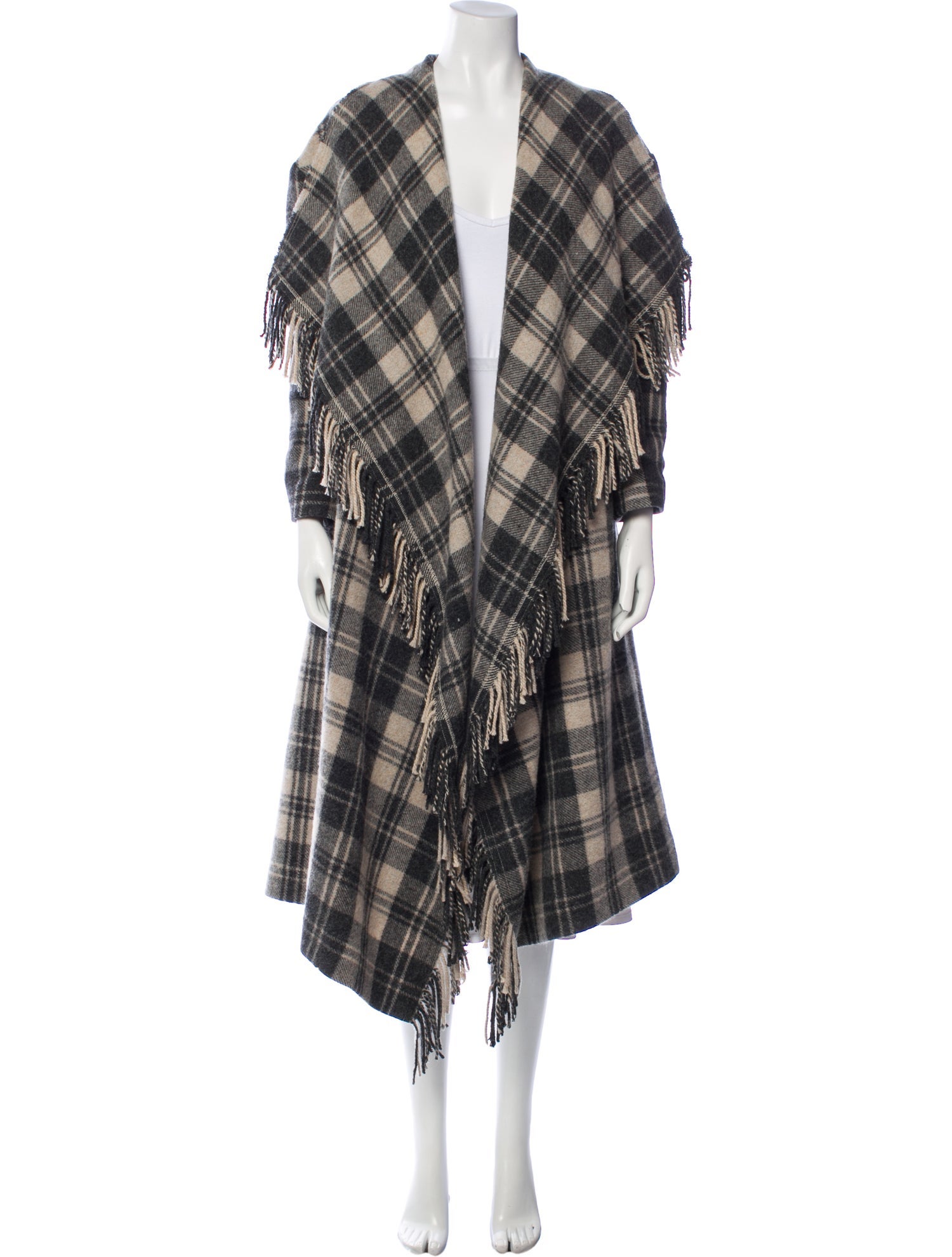 Étoile Isabel Marant Wool Plaid Print Coat
