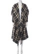 Étoile Isabel Marant Wool Plaid Print Coat