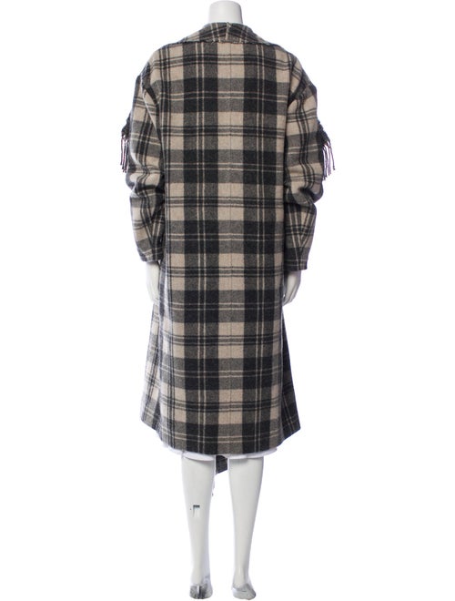 Étoile Isabel Marant Wool Plaid Print Coat