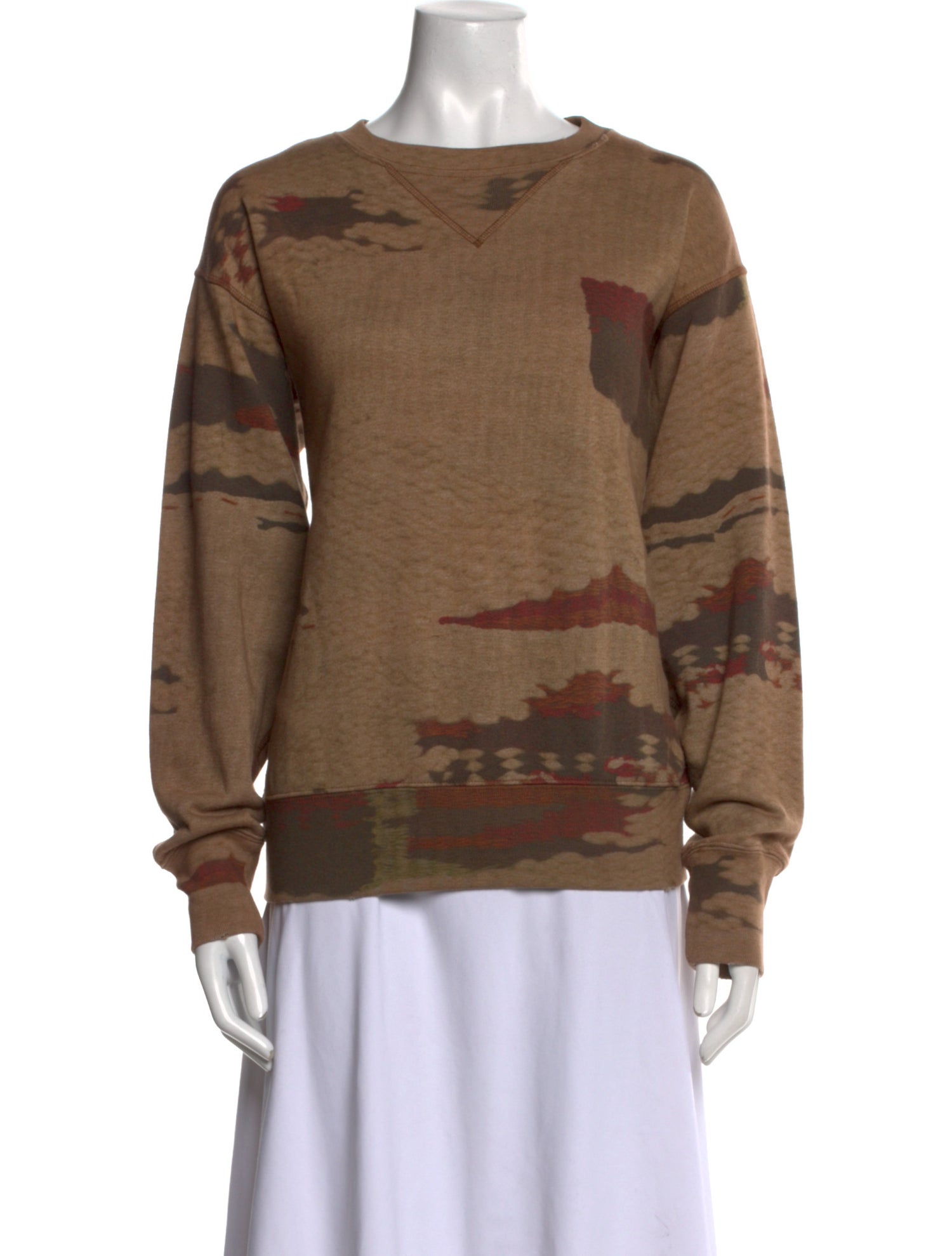 Étoile Isabel Marant Printed Bateau Neckline Sweatshirt