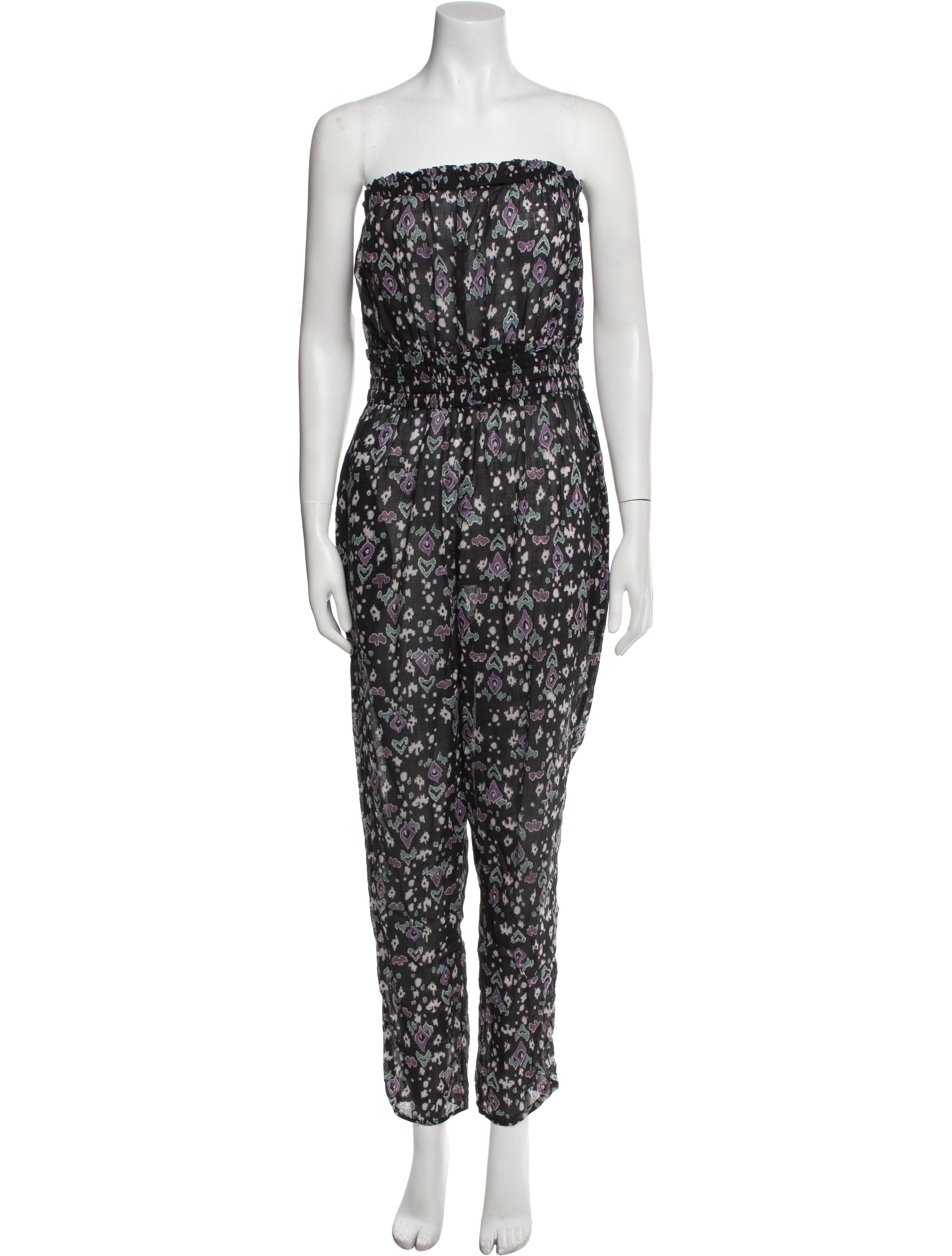 Étoile Isabel Marant Printed Strapless Jumpsuit
