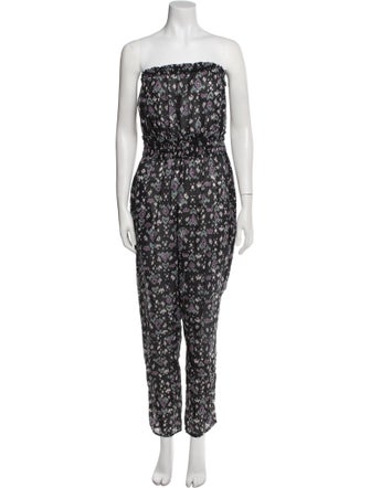 Étoile Isabel Marant Printed Strapless Jumpsuit
