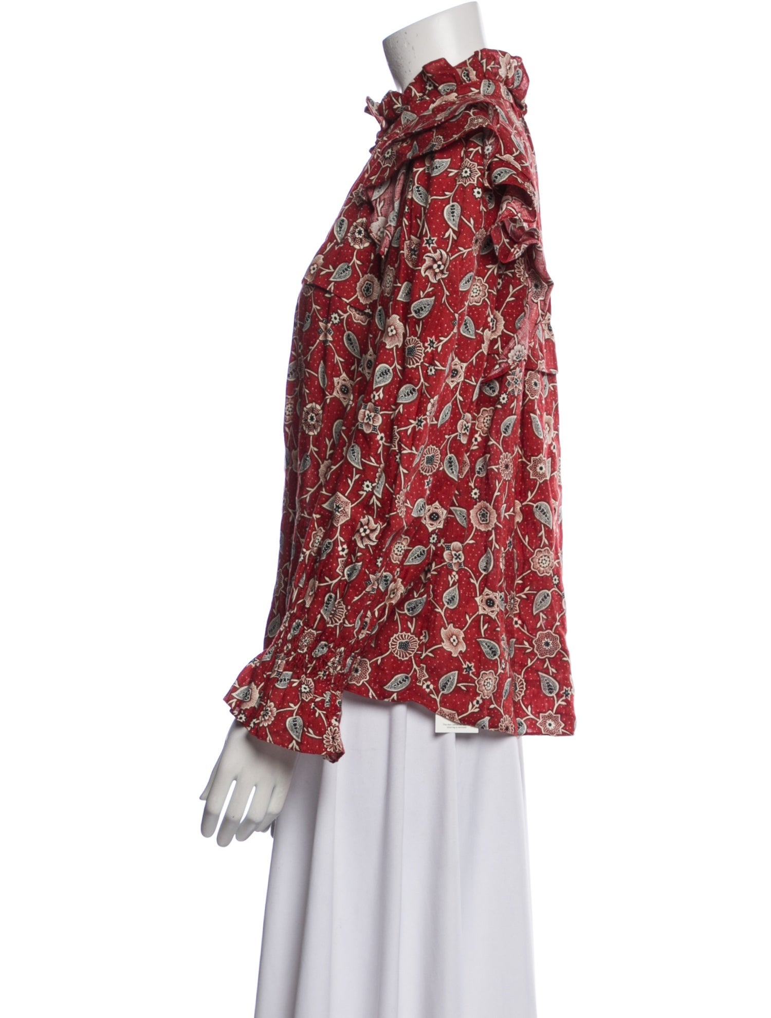 Étoile Isabel Marant Linen Floral Print Blouse