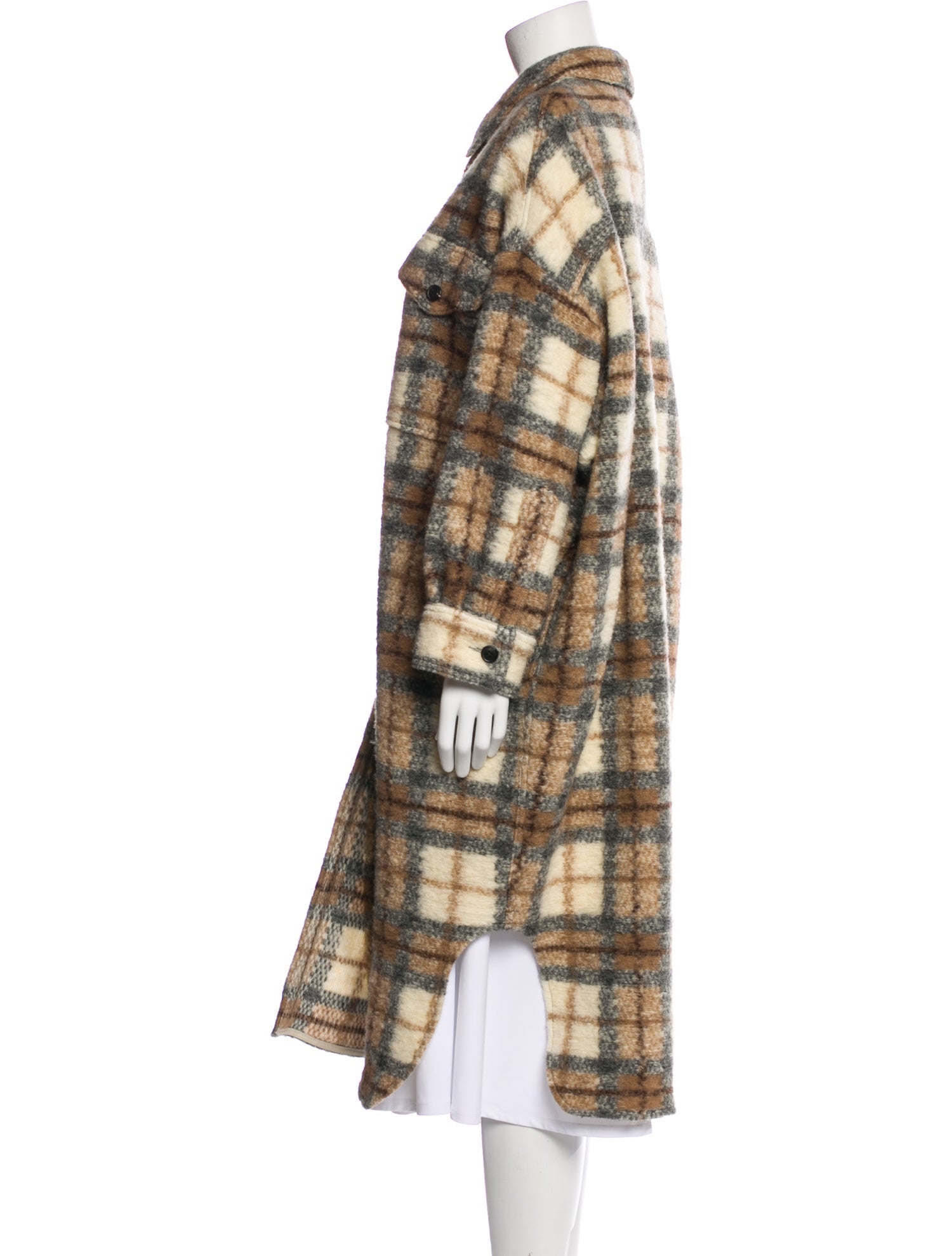 Étoile Isabel Marant Plaid Print Peacoat