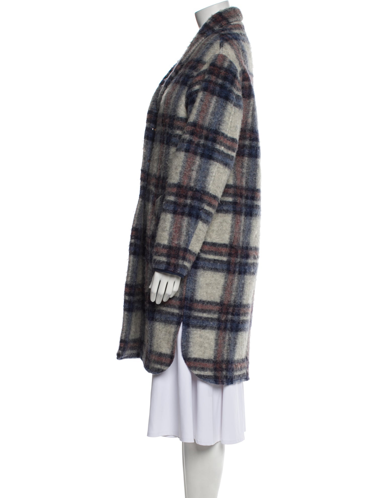 Étoile Isabel Marant Plaid Print Peacoat