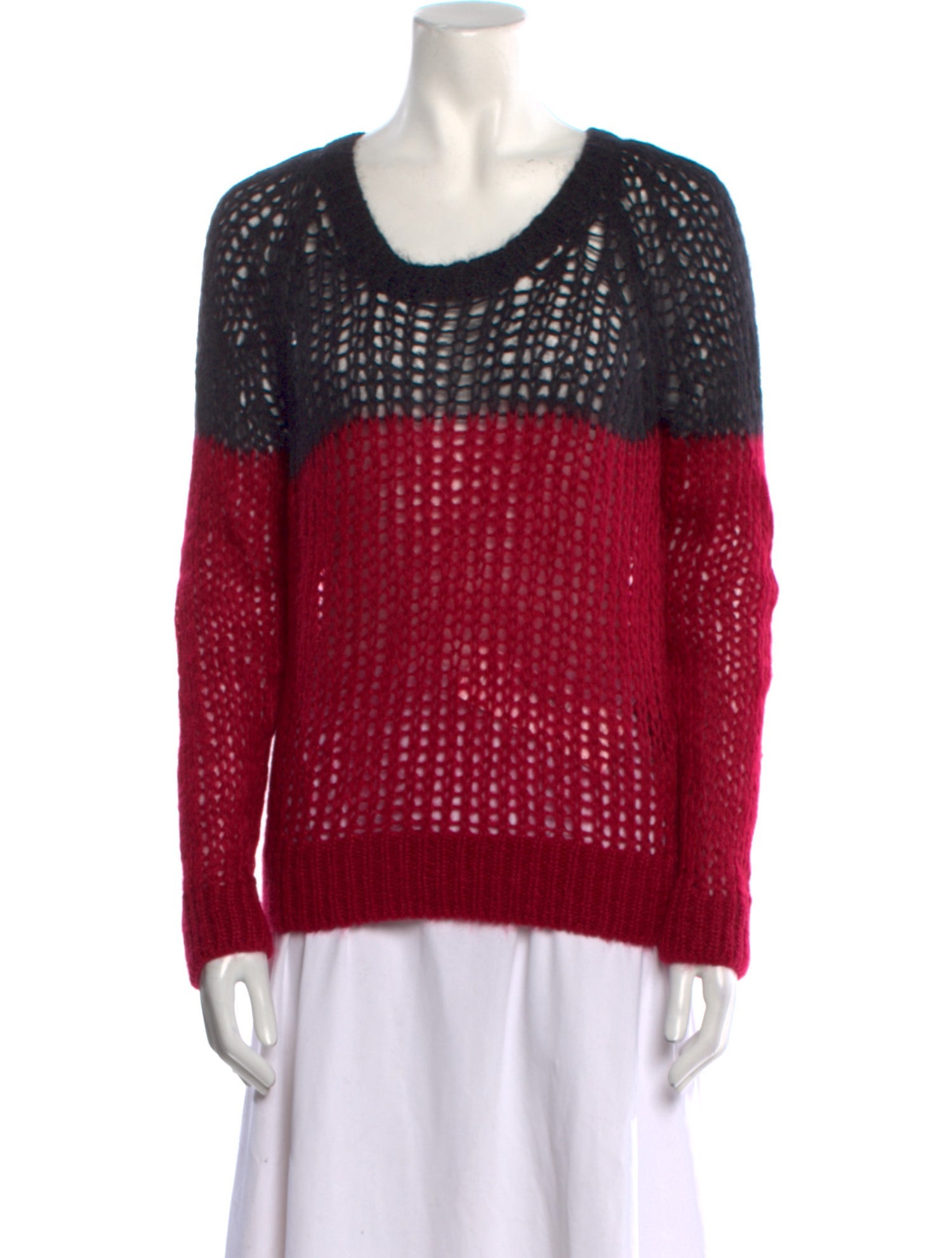 Étoile Isabel Marant Mohair Colorblock Pattern Sweater