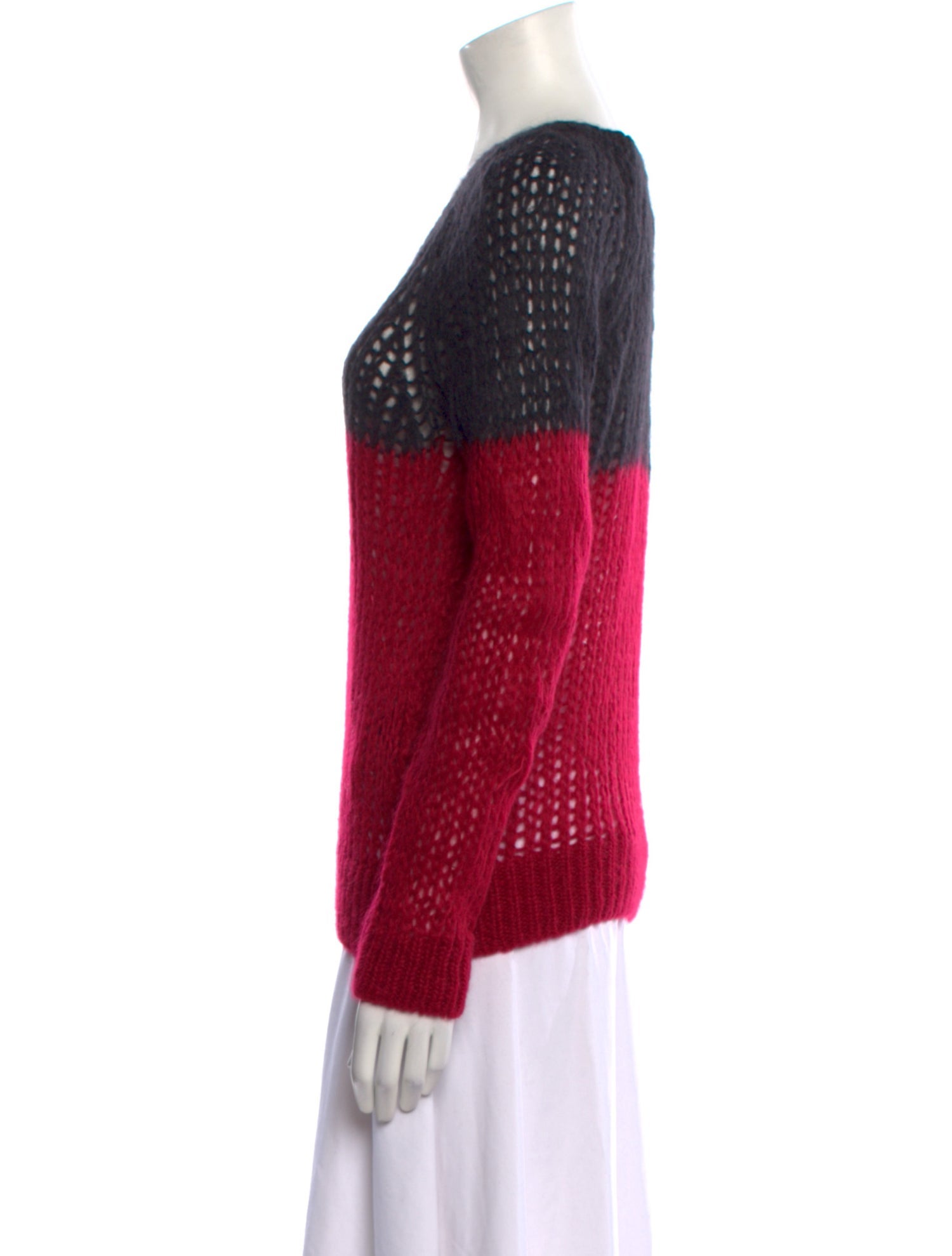 Étoile Isabel Marant Mohair Colorblock Pattern Sweater