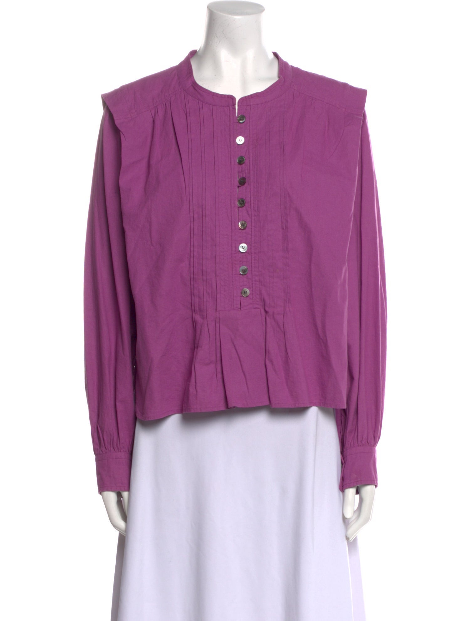 Étoile Isabel Marant Mock Neck Long Sleeve Blouse