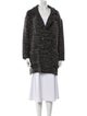 Étoile Isabel Marant Wool Tweed Pattern Faux Fur Coat