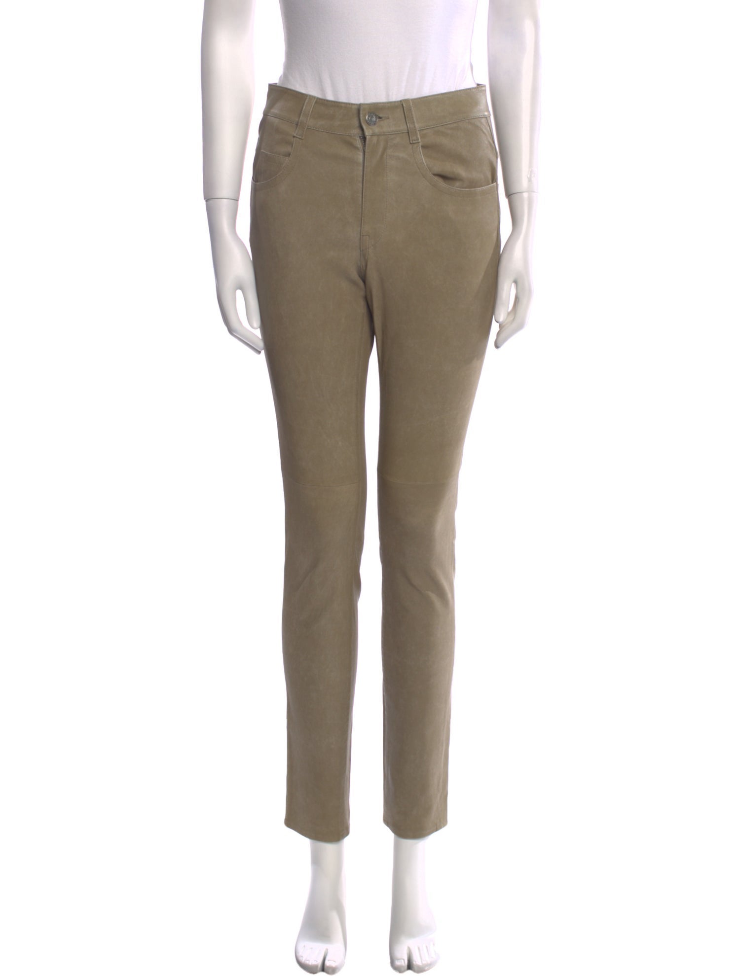 Étoile Isabel Marant Lamb Leather Skinny Leg Pants