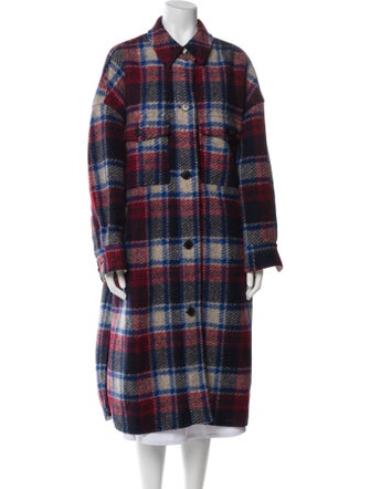 Étoile Isabel Marant Plaid Print Coat