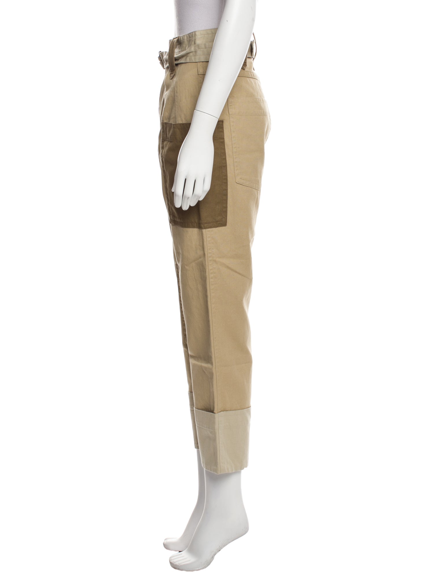 Étoile Isabel Marant Colorblock Pattern Straight Leg Pants