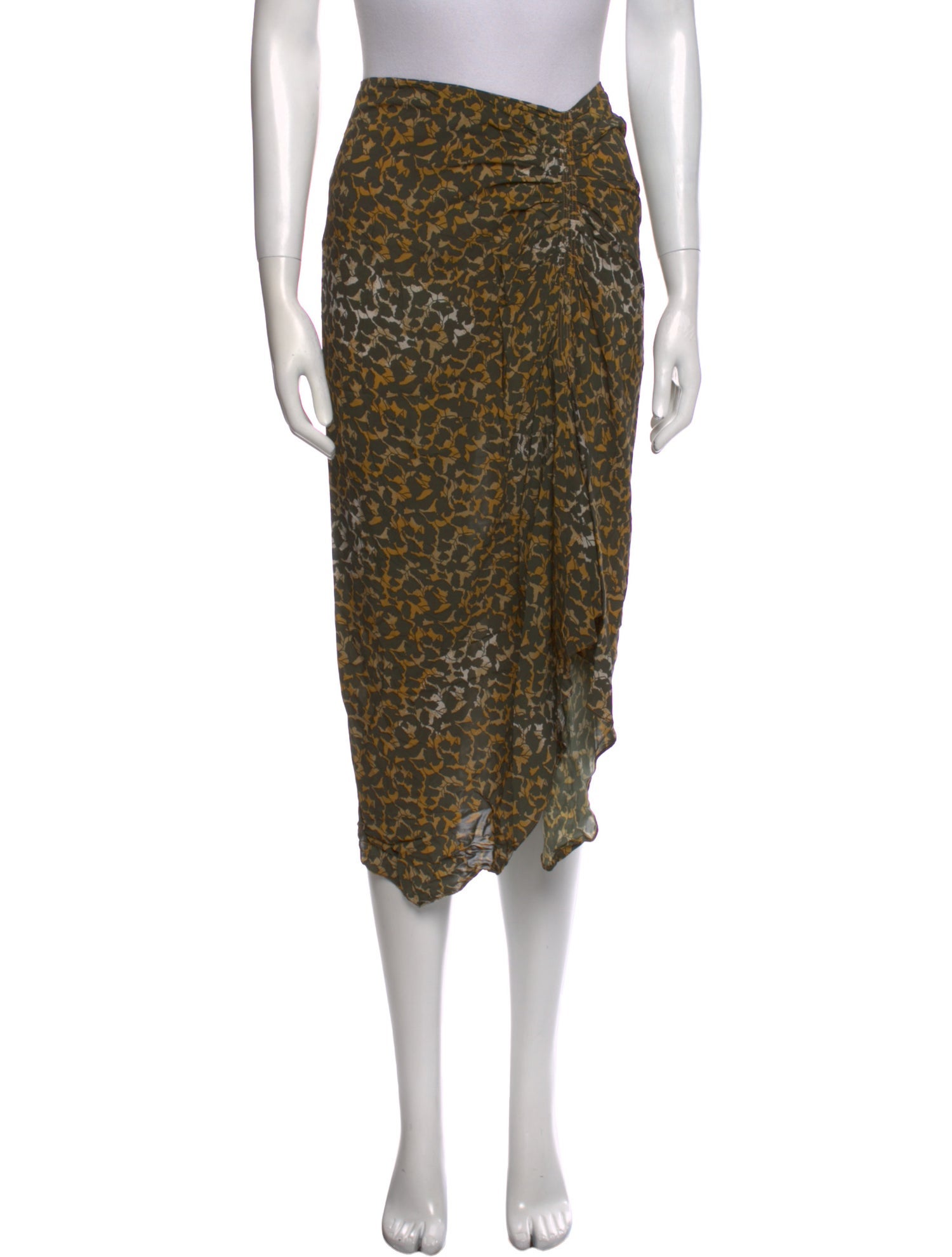 Étoile Isabel Marant Animal Print Midi Length Skirt