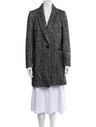 Étoile Isabel Marant Wool Tweed Pattern Peacoat