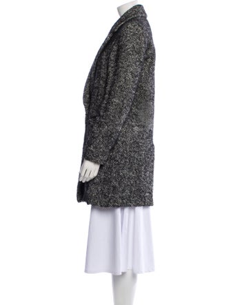 Étoile Isabel Marant Wool Tweed Pattern Peacoat