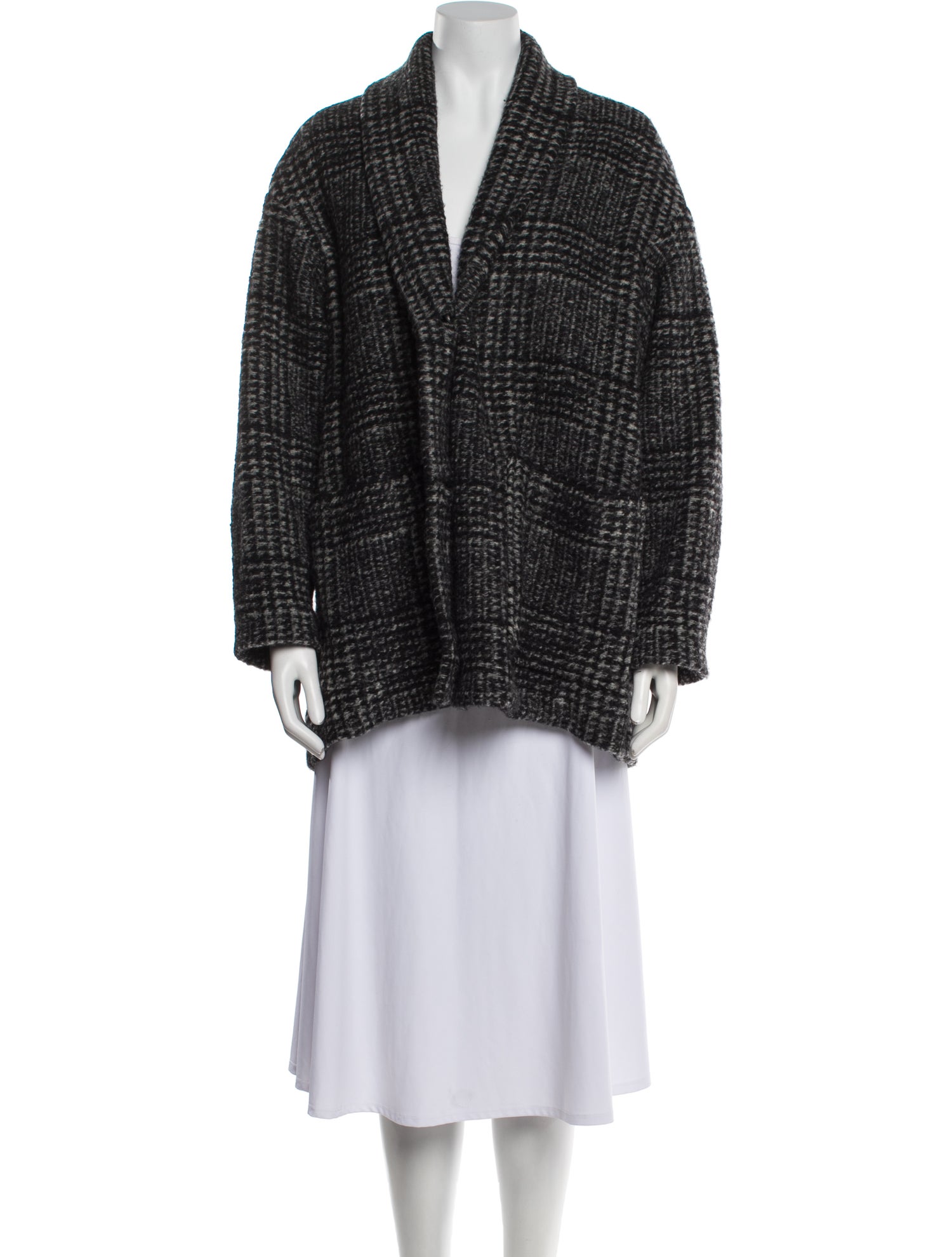 Étoile Isabel Marant Wool Tweed Pattern Coat