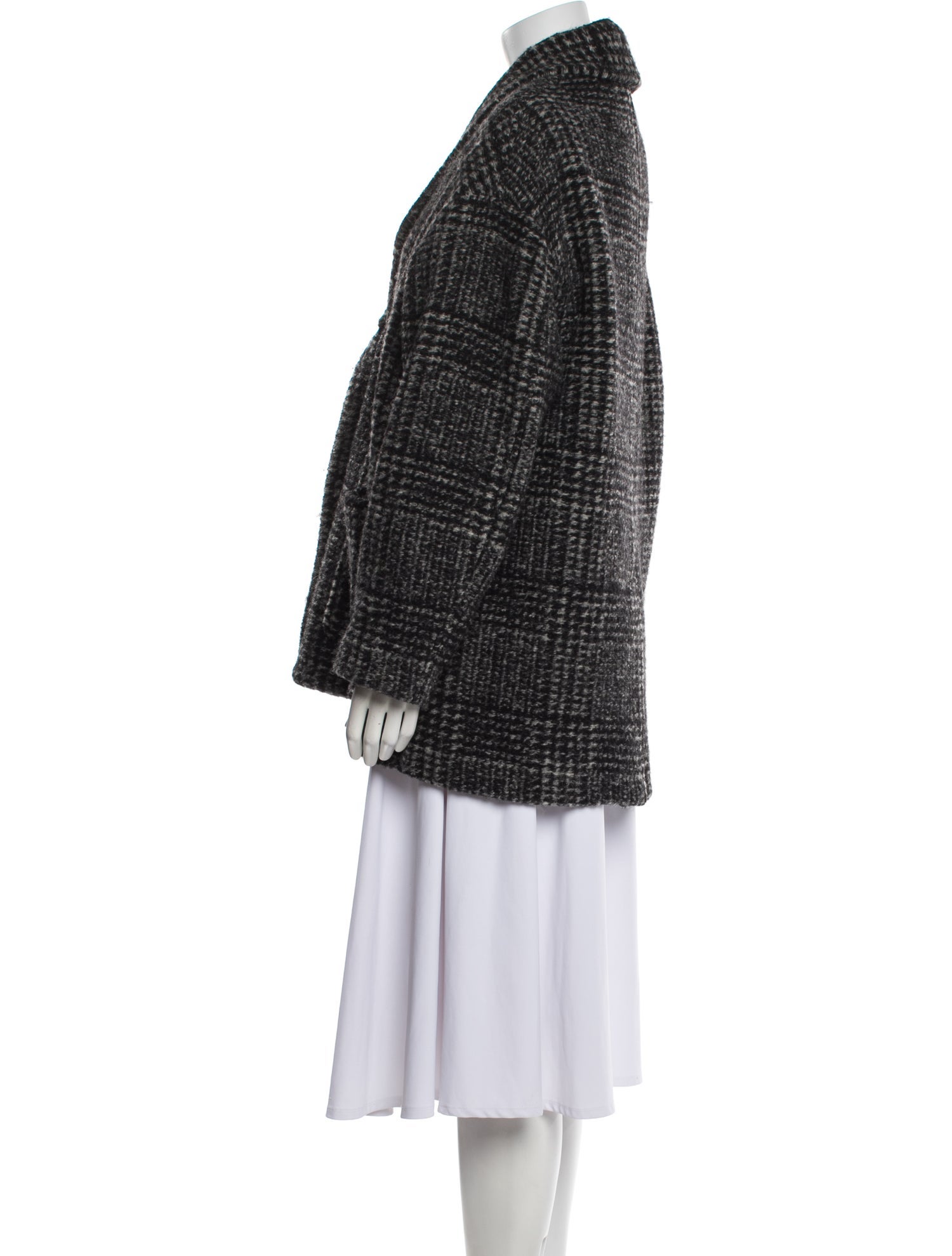 Étoile Isabel Marant Wool Tweed Pattern Coat