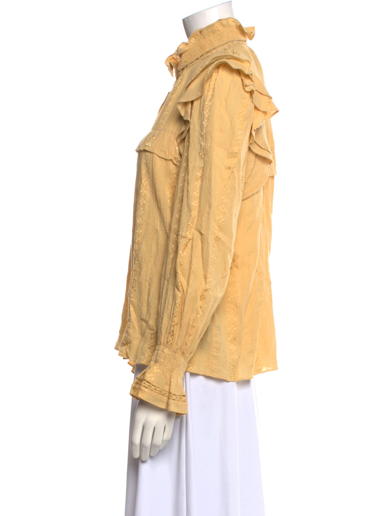 Étoile Isabel Marant Mock Neck Long Sleeve Blouse