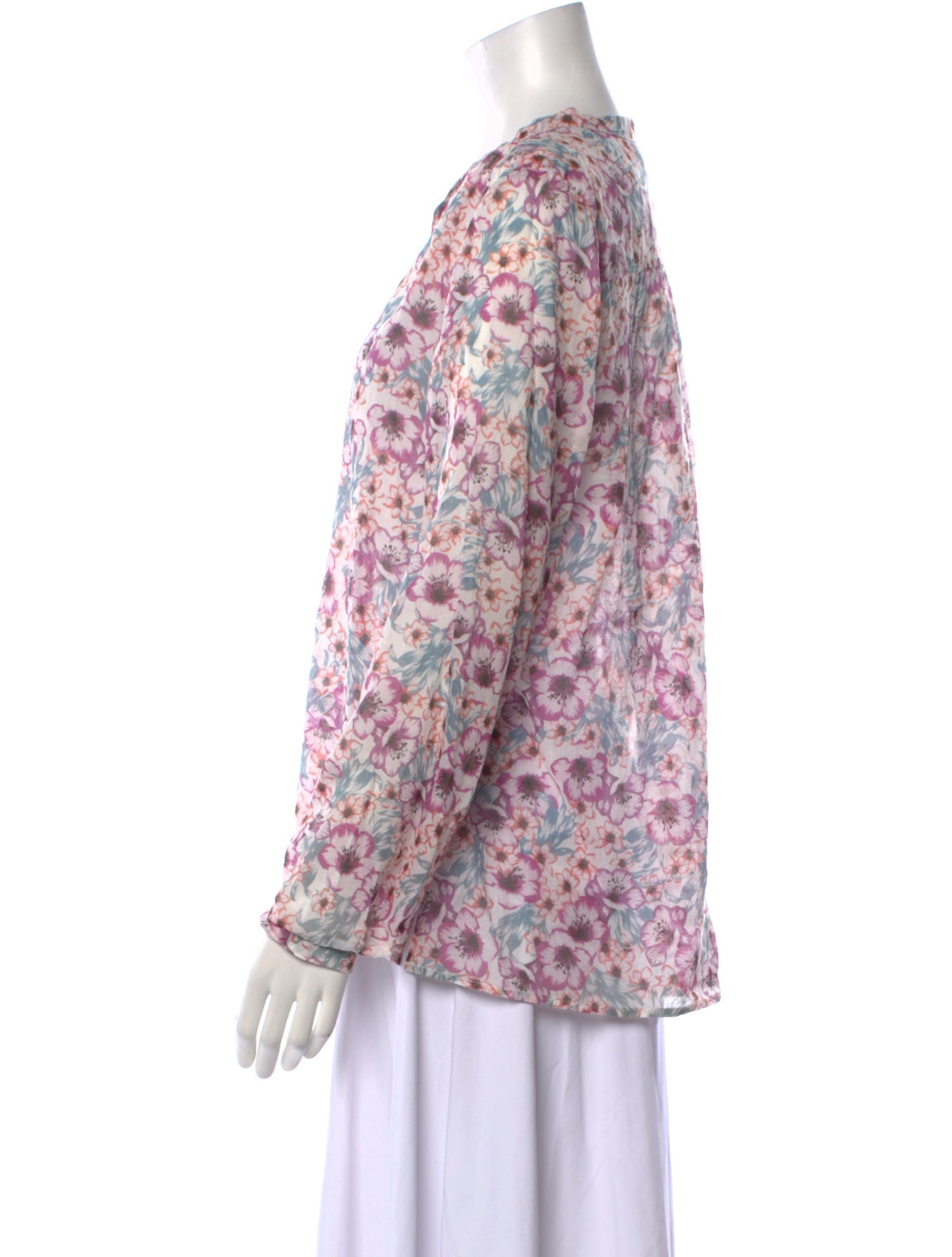 Étoile Isabel Marant Floral Print Crew Neck Blouse