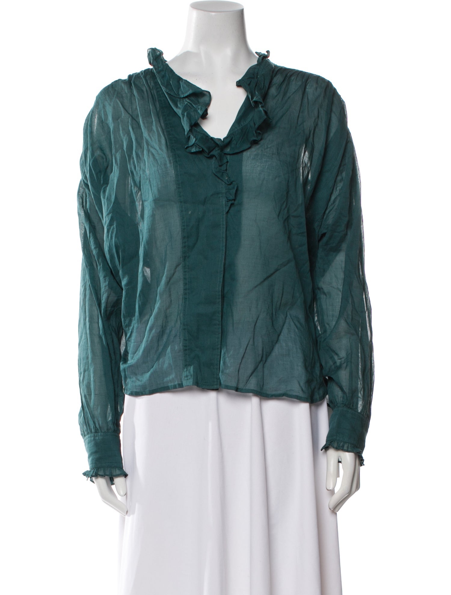 Étoile Isabel Marant Cowl Neck Long Sleeve Blouse