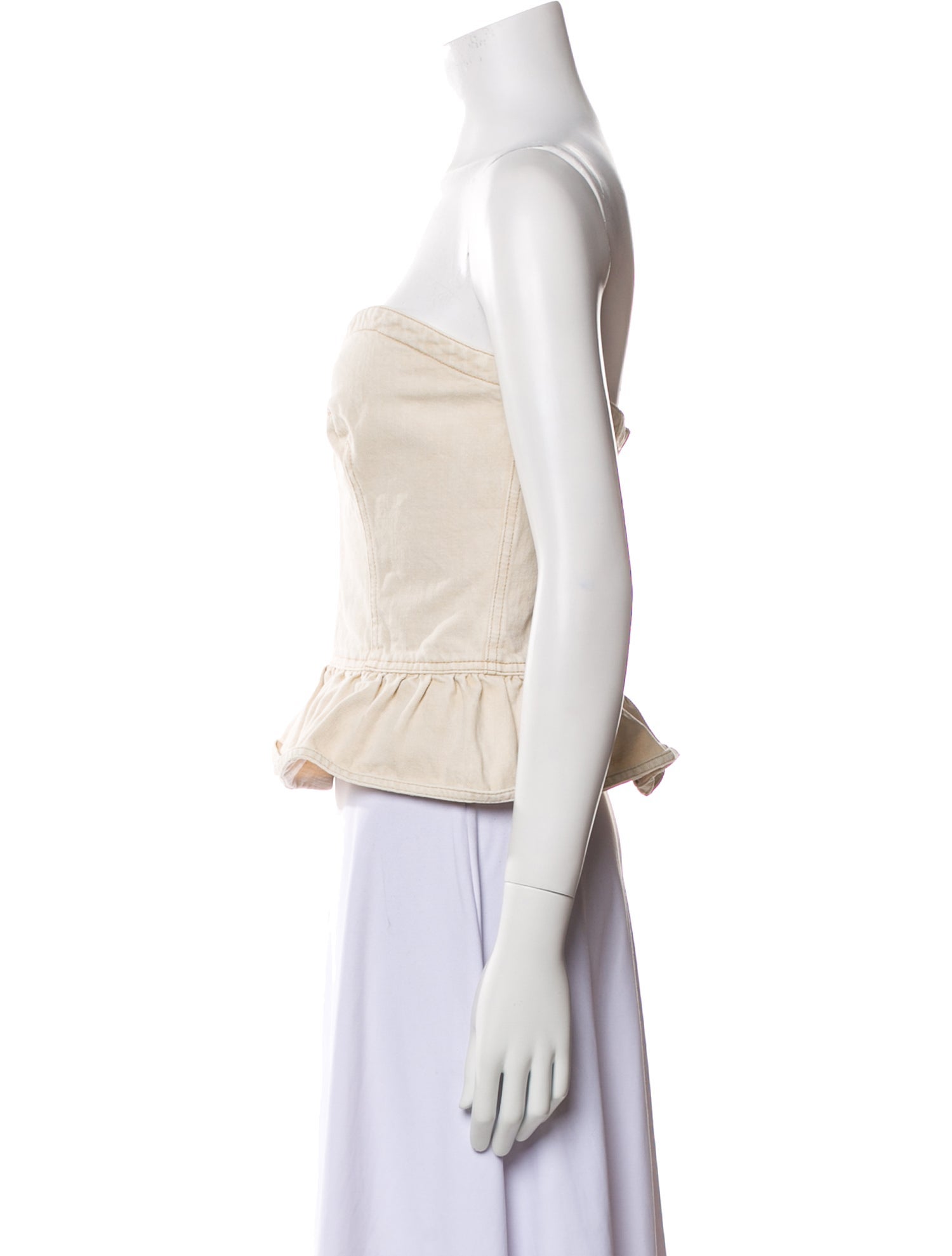 Étoile Isabel Marant Strapless Crop Top