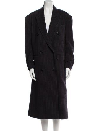 Étoile Isabel Marant Wool Striped Peacoat