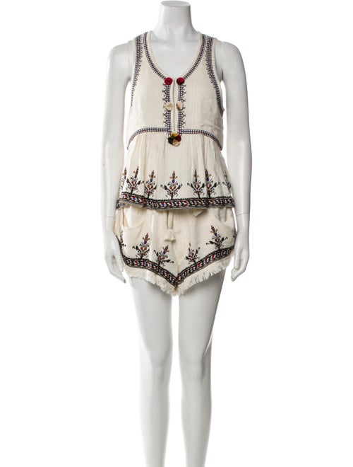 Étoile Isabel Marant Printed Embroidered Accent Pant Set